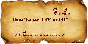Haselbauer László névjegykártya