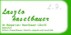 laszlo haselbauer business card