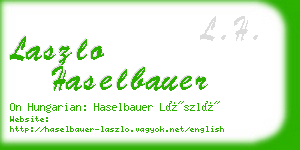 laszlo haselbauer business card